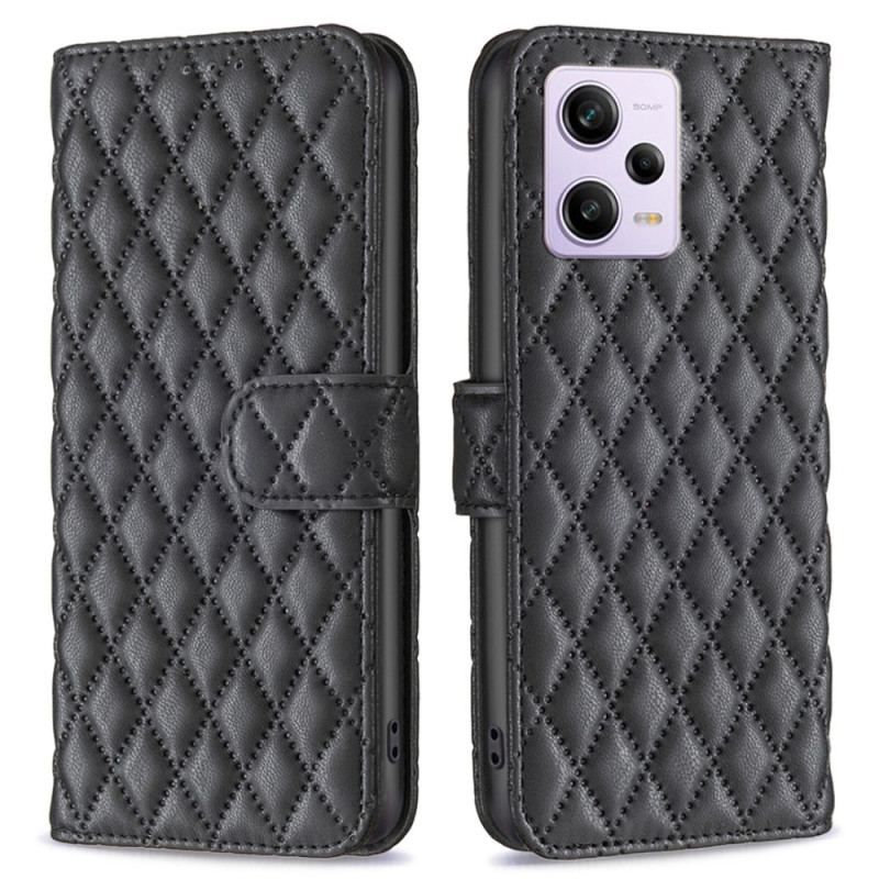 Flip Cover Xiaomi Redmi Note 12 Pro Quiltet Binfen Farve