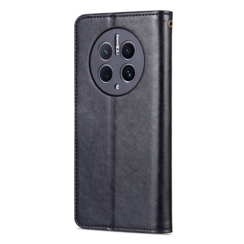 Læder Cover Huawei Mate 50 Pro Azns Lædereffekt