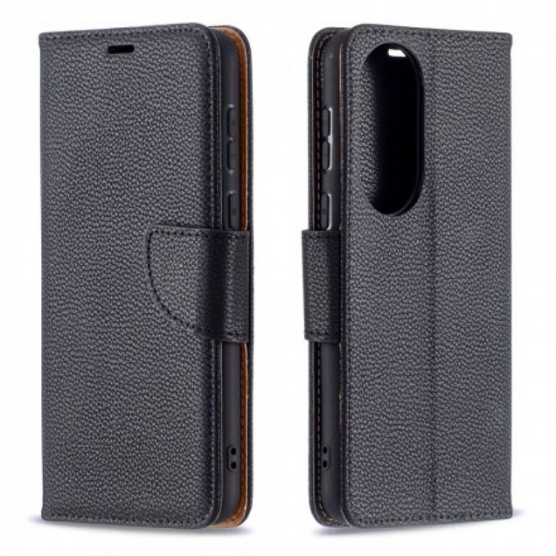 Læder Cover Huawei P50 Flip Cover Litchi Rabat Oblique