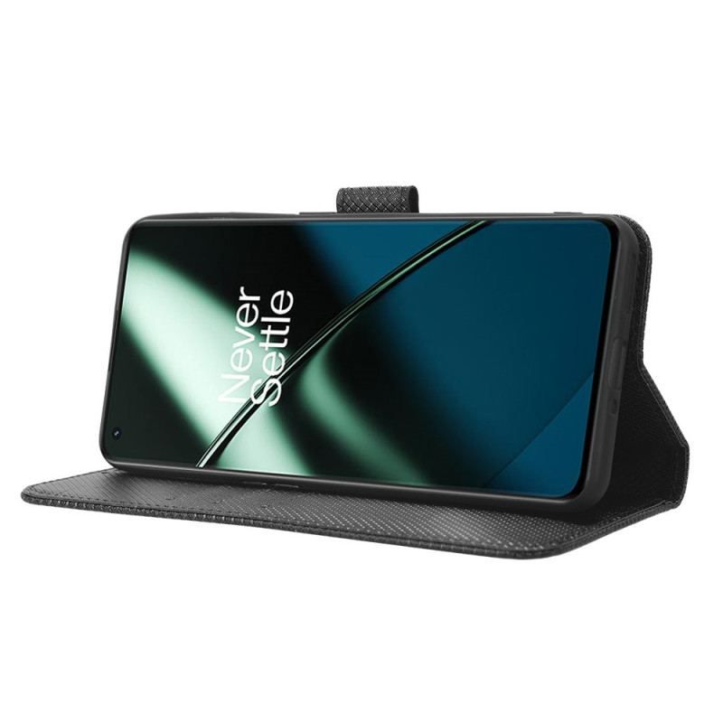 Læder Cover OnePlus 11 5G Med Snor Tekstureret Strappy