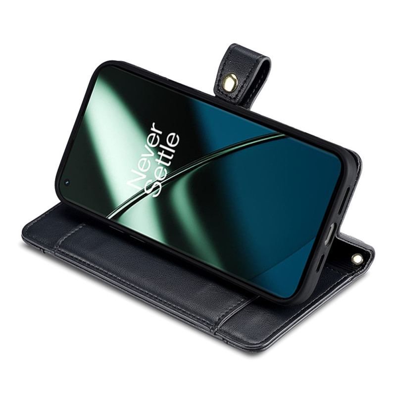 Læder Cover OnePlus 11 5G Punge Pung Med Snor Og Skulderrem