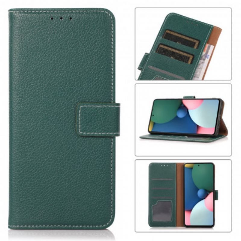 Læder Cover Oppo A54 5G / A74 5G Litchi Tekstur