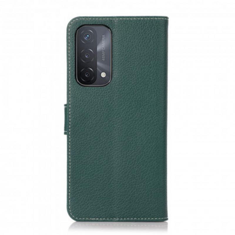 Læder Cover Oppo A54 5G / A74 5G Litchi Tekstur