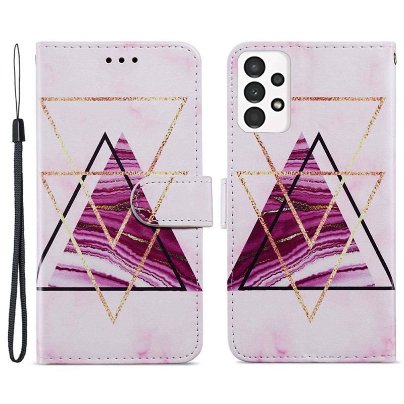 Læder Cover Samsung Galaxy A13 Intens Marmor