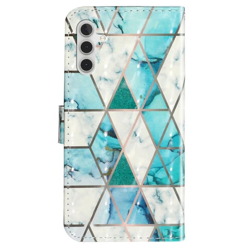 Læder Cover Samsung Galaxy A14 / A14 5G Med Snor Strappy Night Tiger