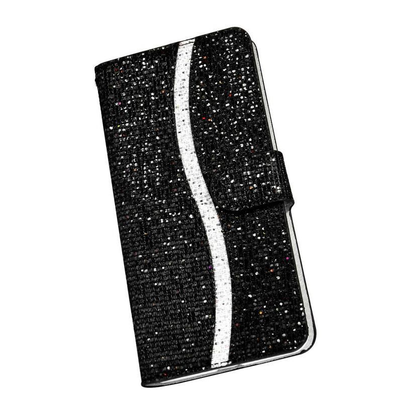 Læder Cover Samsung Galaxy S20 Plus / S20 Plus 5G Pailletter S Design