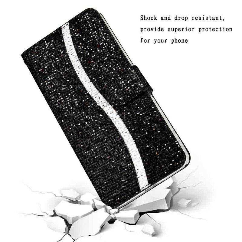 Læder Cover Samsung Galaxy S20 Plus / S20 Plus 5G Pailletter S Design