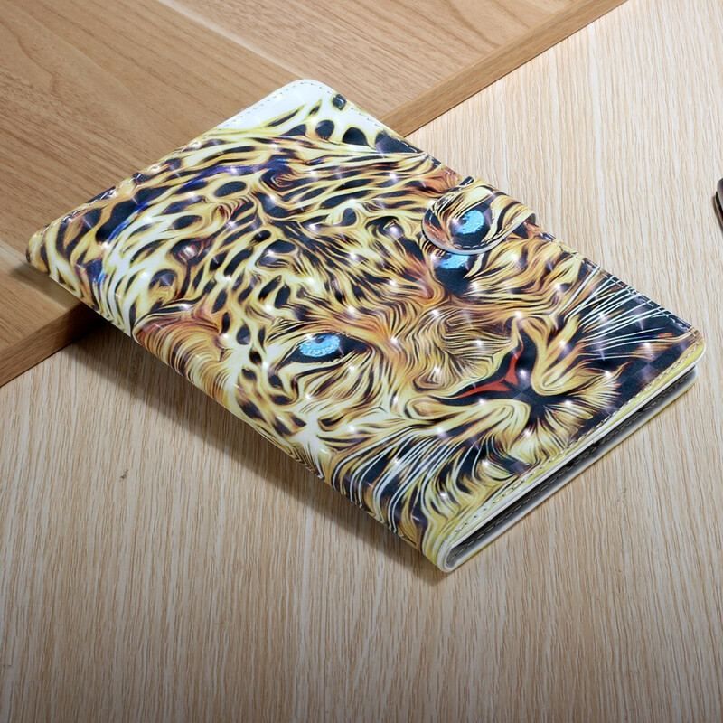 Læder Cover Samsung Galaxy Tab S8 Plus / Tab S7 Plus Tiger Kunst