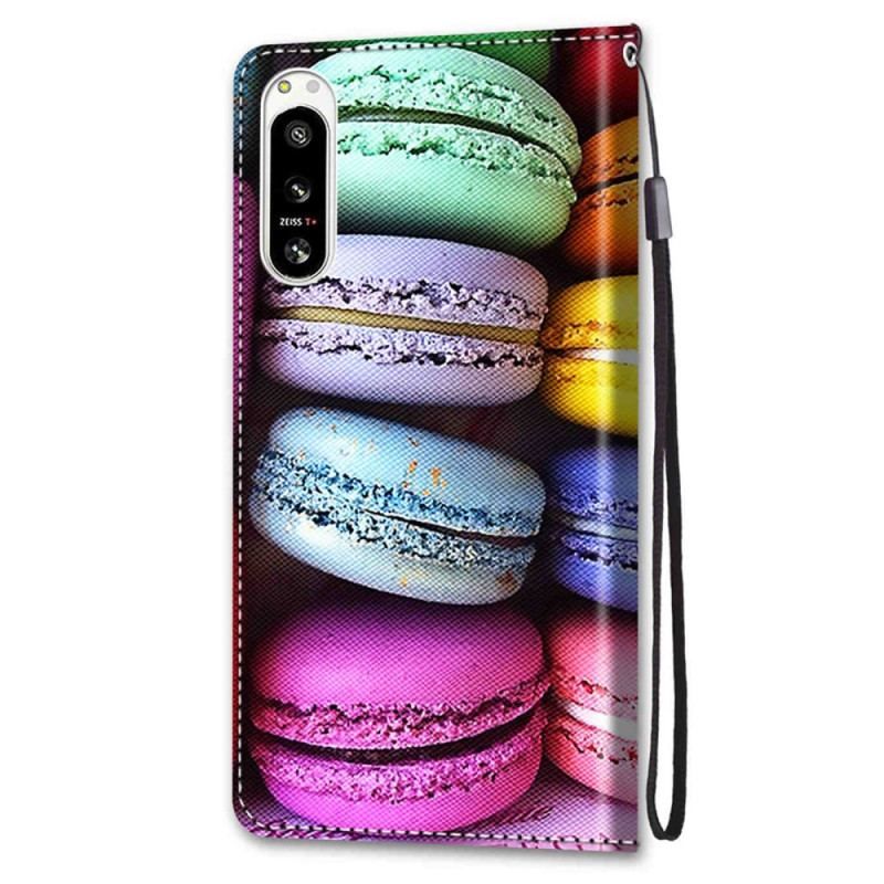 Læder Cover Sony Xperia 5 IV Macarons