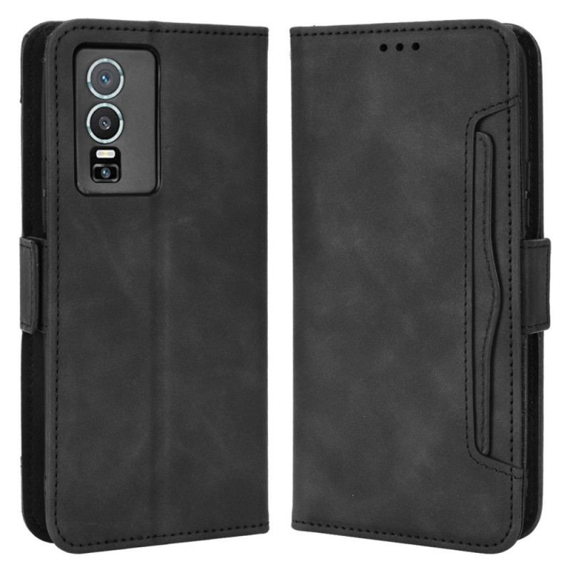 Læder Cover Vivo Y76 5G Multi-kort