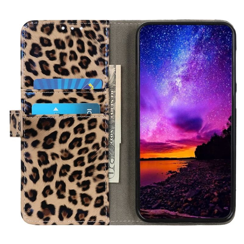 Læder Cover Xiaomi 13 Lite Leopard