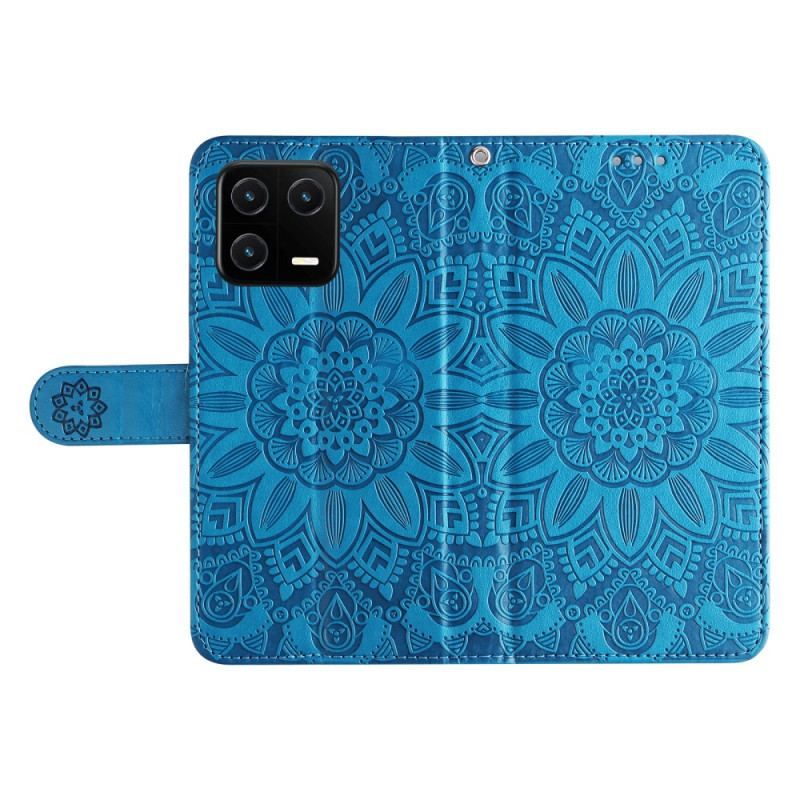 Læder Cover Xiaomi 13 Mandala Sun Med Snor