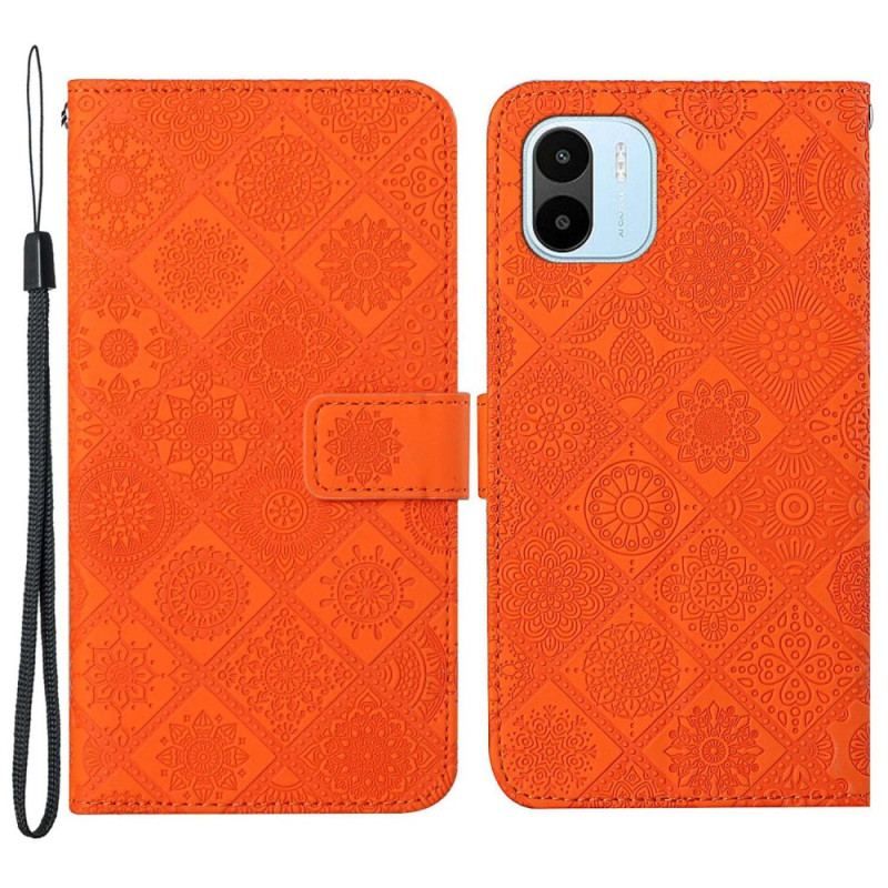 Læder Cover Xiaomi Redmi A1 Tapestry Mønster