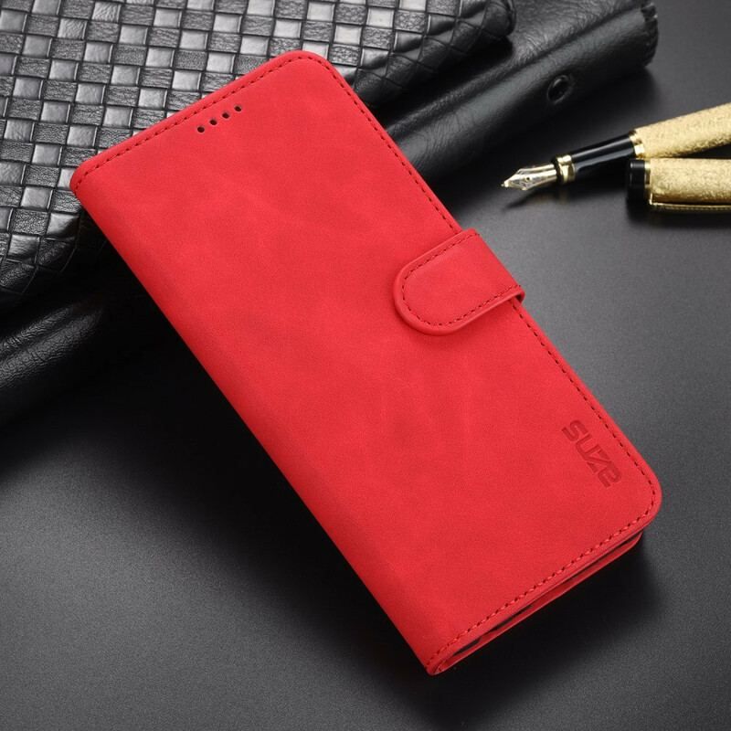 Læder Cover Xiaomi Redmi Note 10 5G Azns Lædereffekt