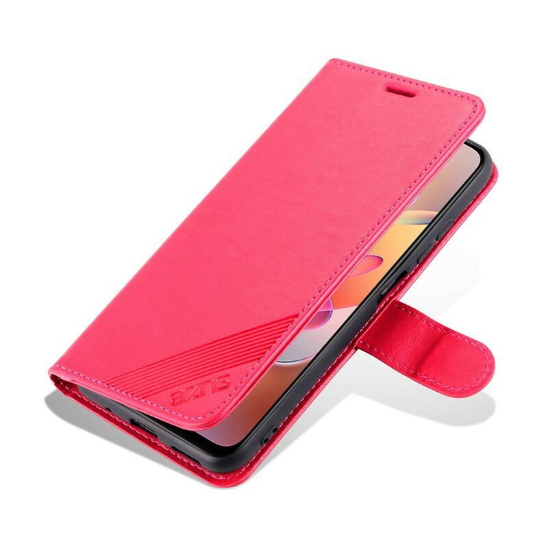 Læder Cover Xiaomi Redmi Note 10 5G Azns Luksus