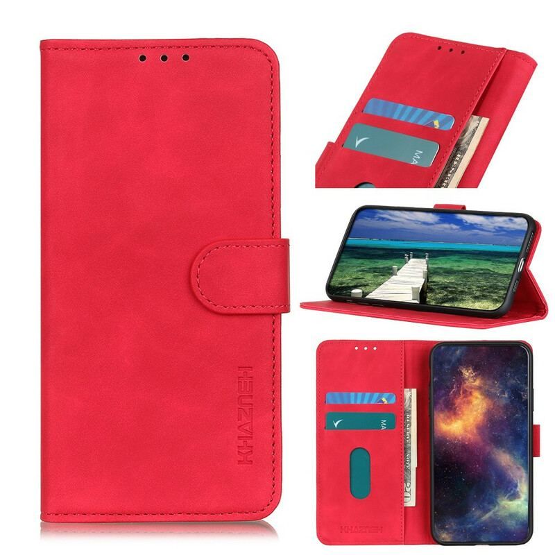 Læder Cover Xiaomi Redmi Note 10 5G Khazneh Lædereffekt