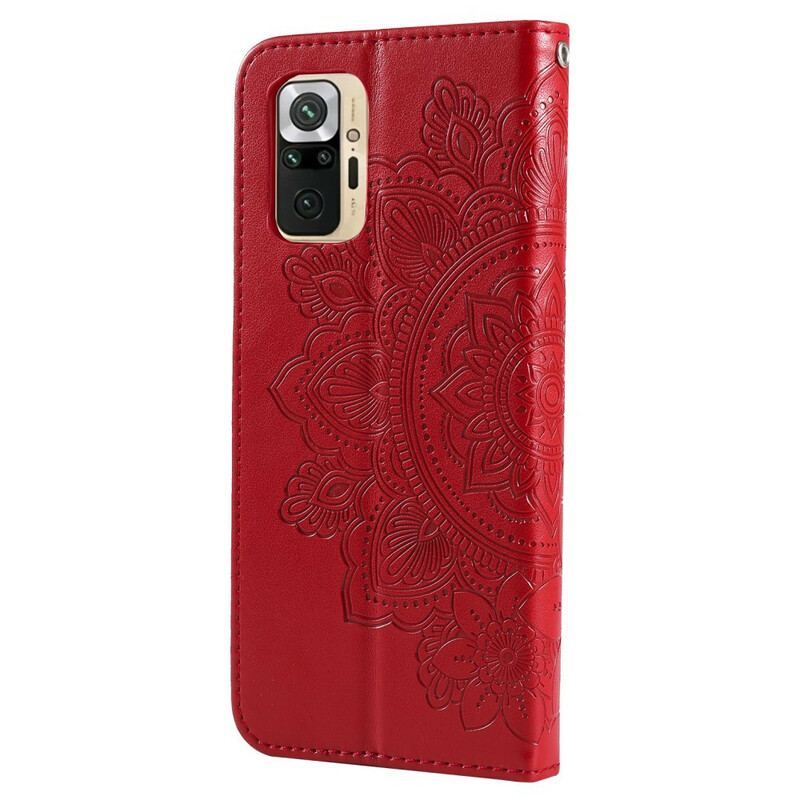 Læder Cover Xiaomi Redmi Note 10 5G Mandala