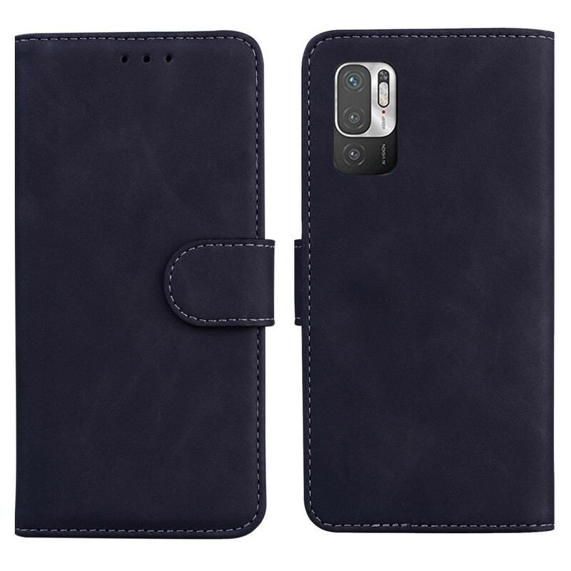 Læder Cover Xiaomi Redmi Note 10 5G Vintage Syning