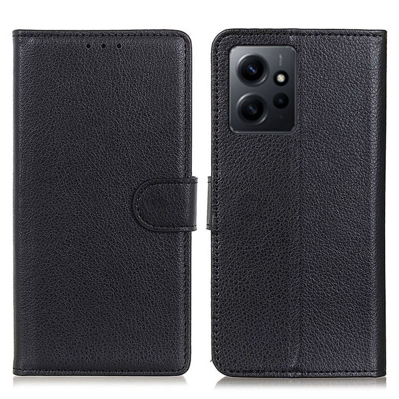 Læder Cover Xiaomi Redmi Note 12 4G Traditionelt Imiteret Læder