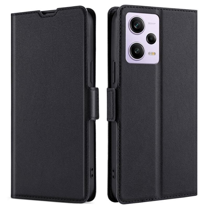 Læder Cover Xiaomi Redmi Note 12 Pro Dobbelt Lås