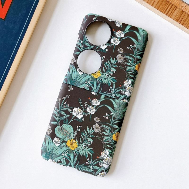 Mobilcover Huawei P50 Pocket Blomster