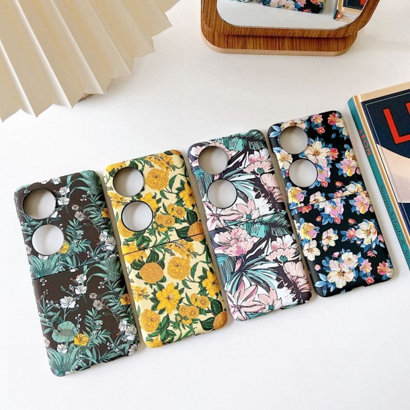 Mobilcover Huawei P50 Pocket Blomster