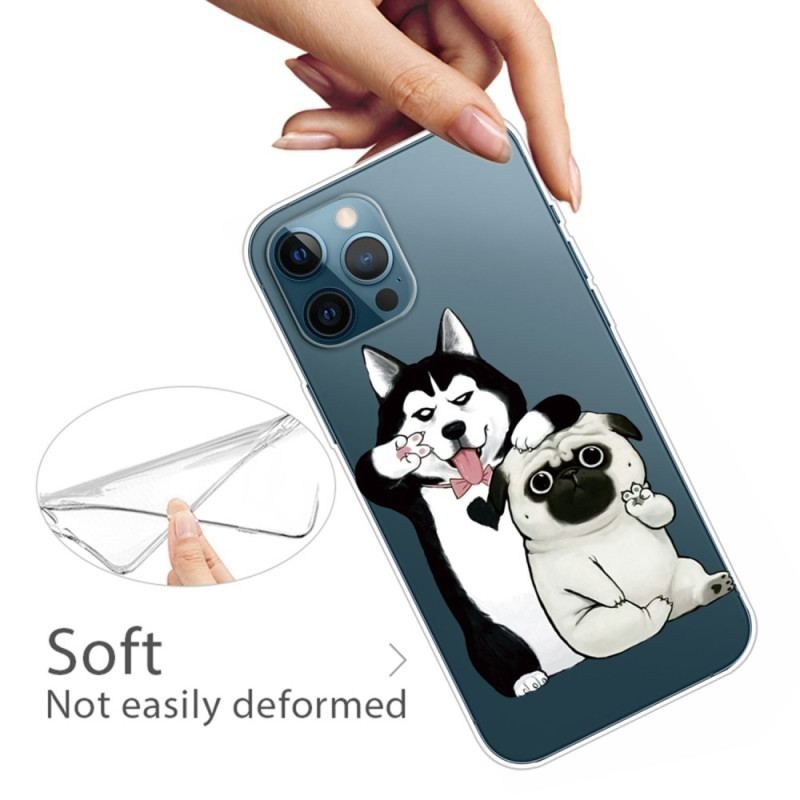 Mobilcover iPhone 14 Pro Sjove Hunde