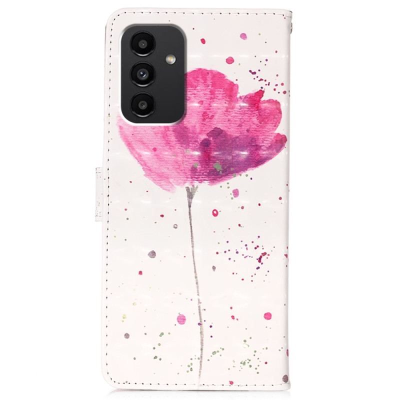 Mobilcover Læder Cover Samsung Galaxy A54 5G Tigervalmuesnor