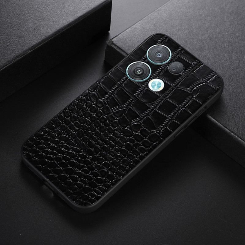 Mobilcover Oppo Reno 8 Pro Ægte Crocodile Texture Læder