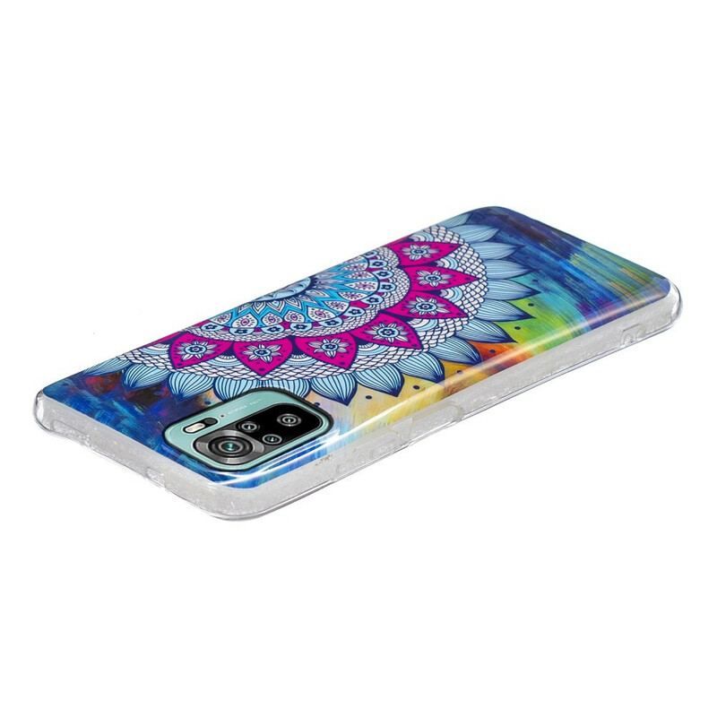 Mobilcover Poco M5s Fluorescerende Farverig Mandala