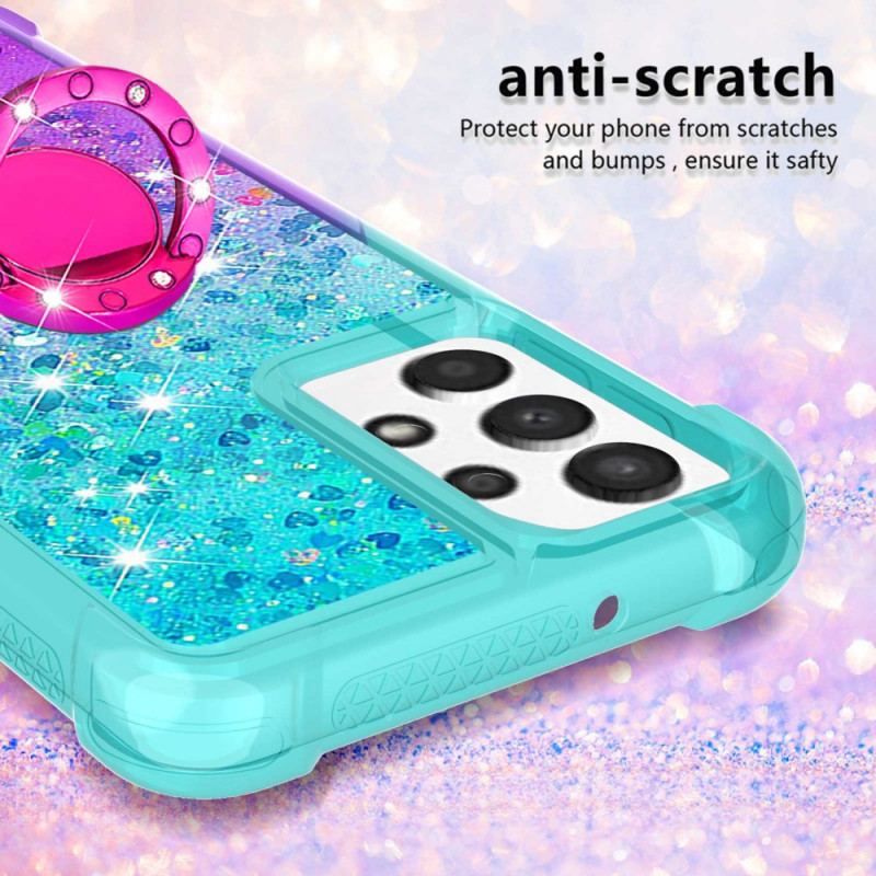 Mobilcover Samsung Galaxy A13 Glitter Ring-bracket