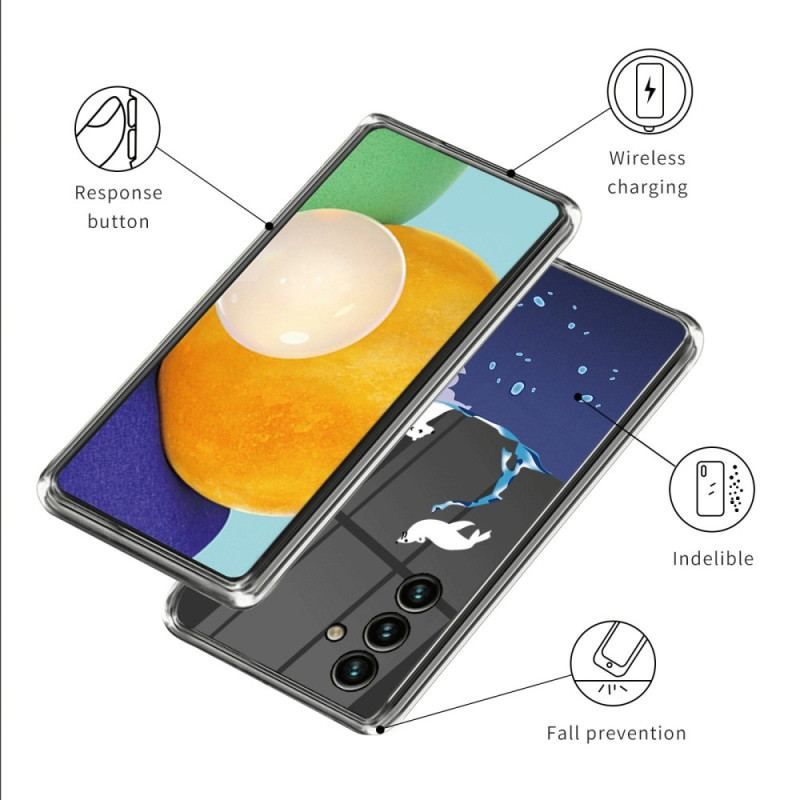 Mobilcover Samsung Galaxy A14 / A14 5G Gennemsigtige Havspil