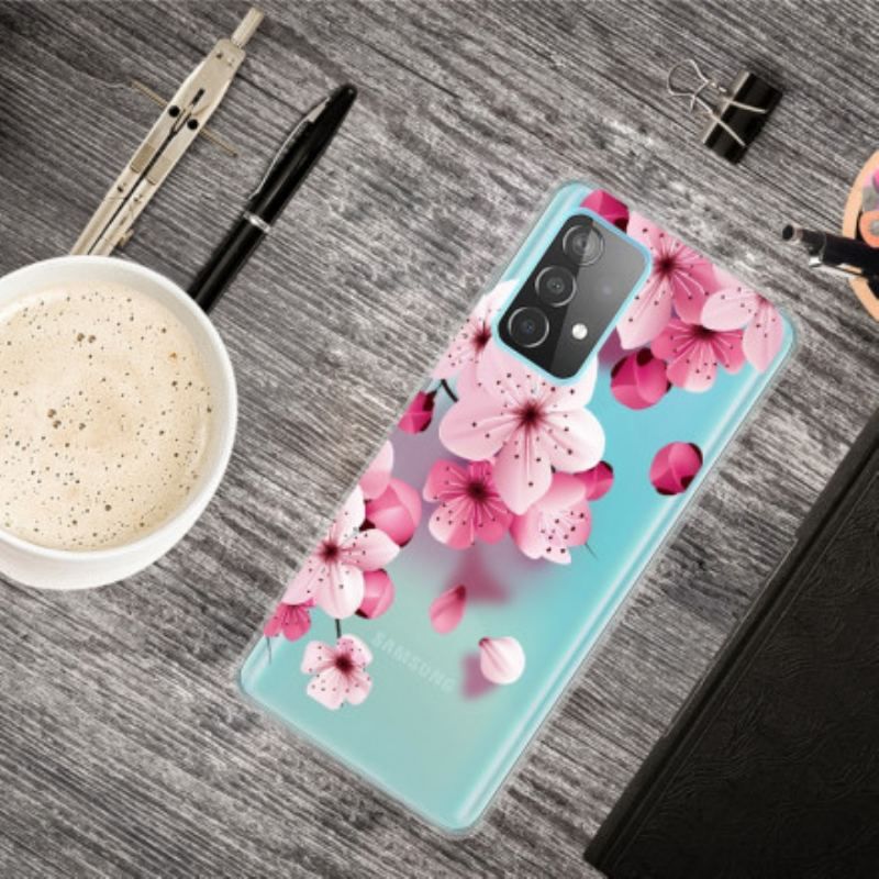 Mobilcover Samsung Galaxy A52 4G / A52 5G / A52s 5G Små Lyserøde Blomster