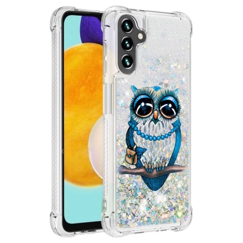 Mobilcover Samsung Galaxy A54 5G Pailletter Miss Owl