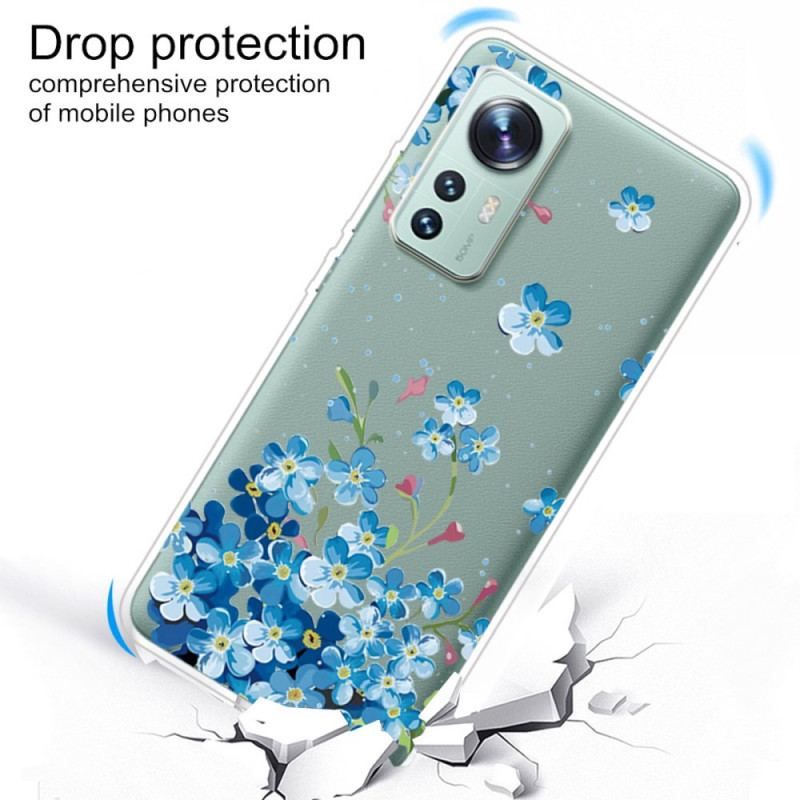 Mobilcover Xiaomi 12 / 12X Buket Blå Blomster