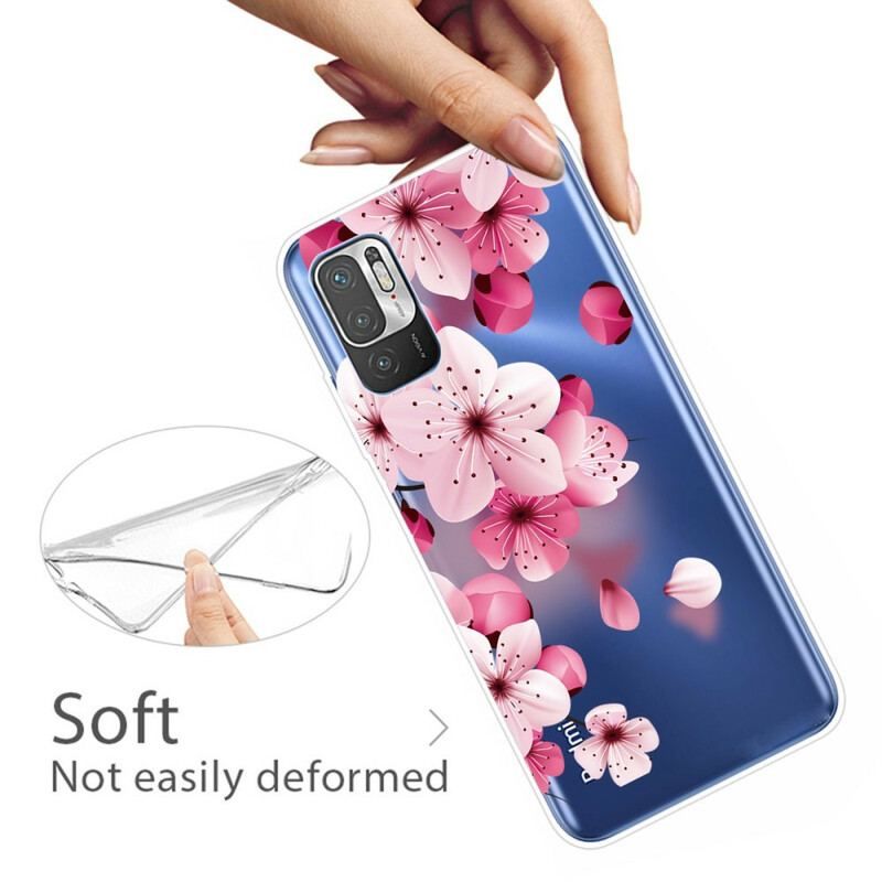 Mobilcover Xiaomi Redmi Note 10 5G Små Lyserøde Blomster