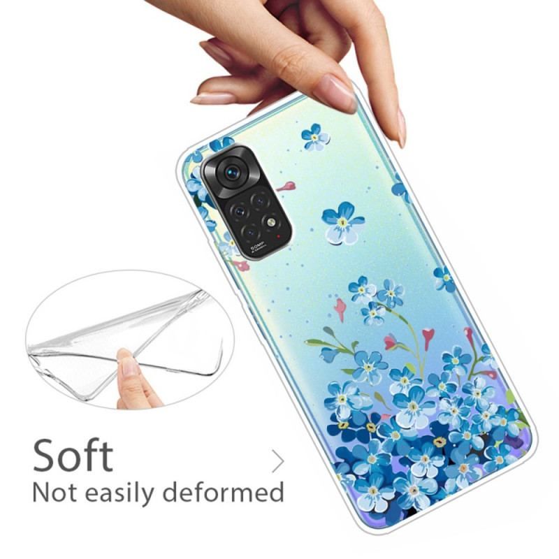 Mobilcover Xiaomi Redmi Note 11 / 11S Buket Blå Blomster